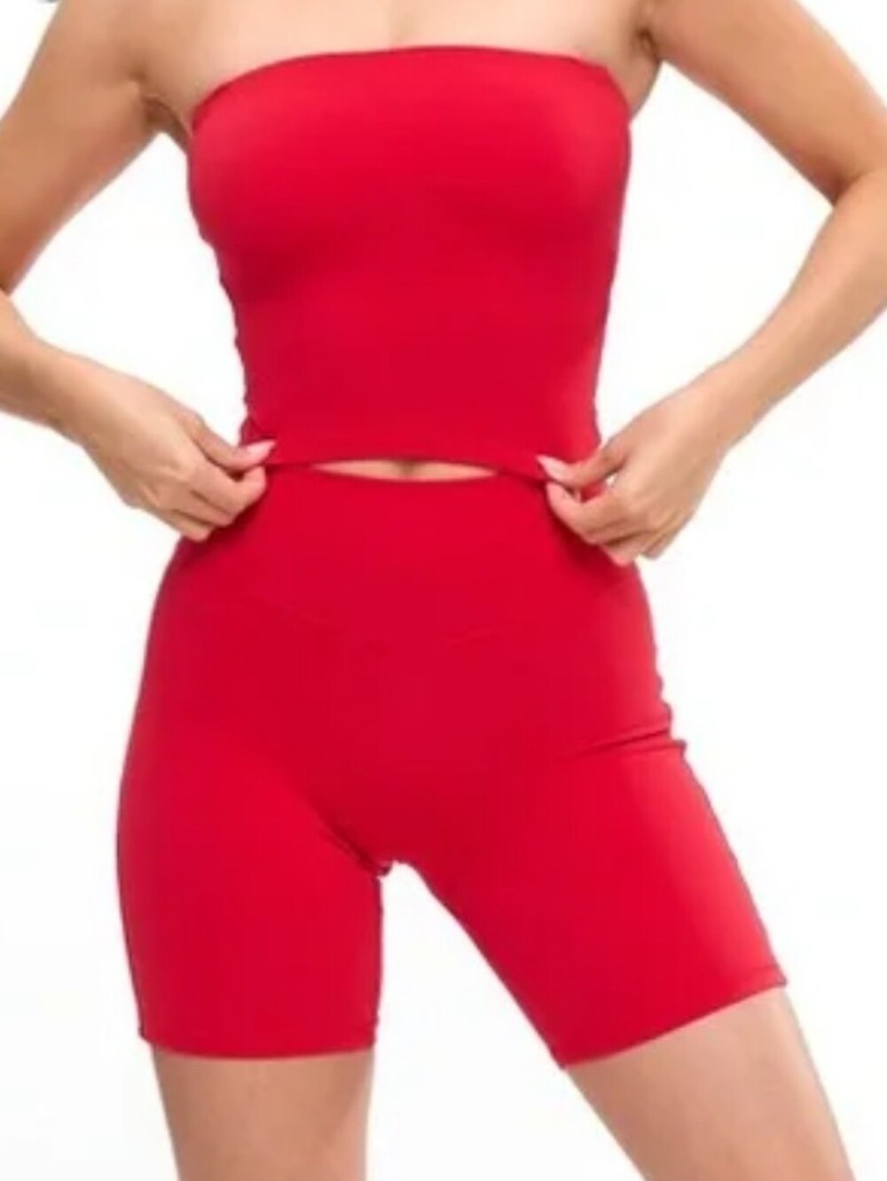💕Buffbunny Aggressive Scrunch-Lipstick Red 7inch